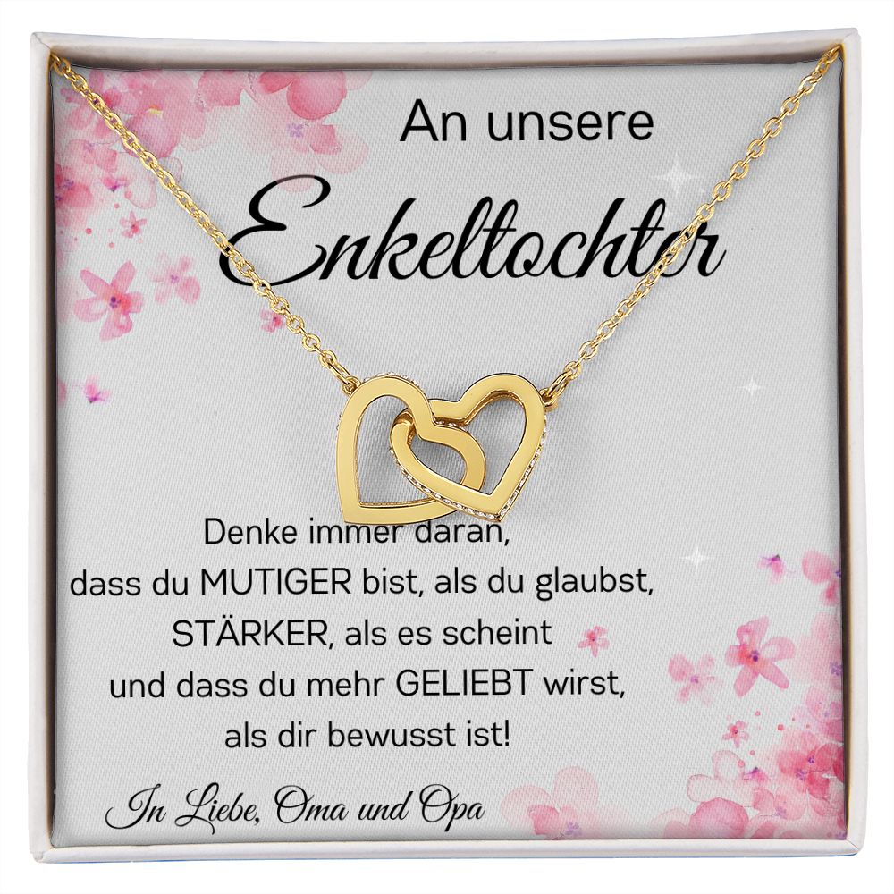 An Unsere Enkeltochter | Denke Immer Daran | Verlockende Herzenkette