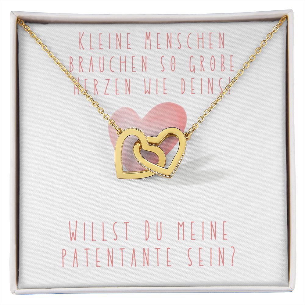 Willst Du Meine Patentante Sein? - Interlocking Hearts Necklace