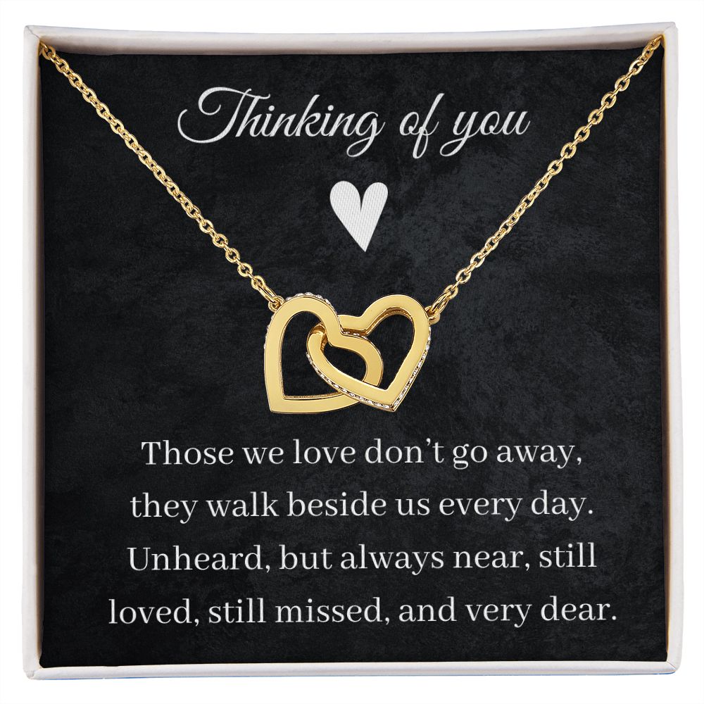 Thinking Of You - Interlocking Hearts Necklace