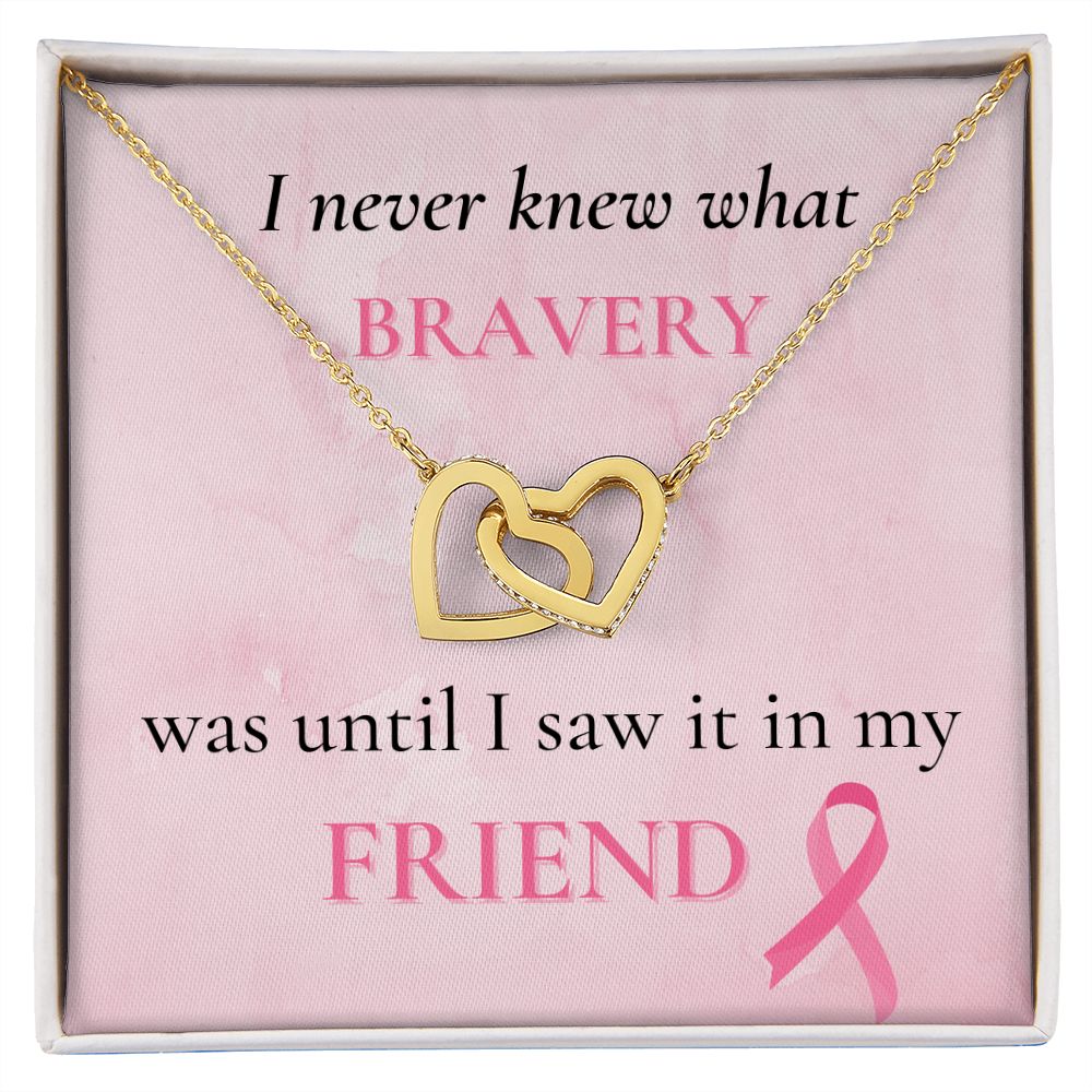 I Never Knew What Bravery Was - Interlocking Hearts Necklace