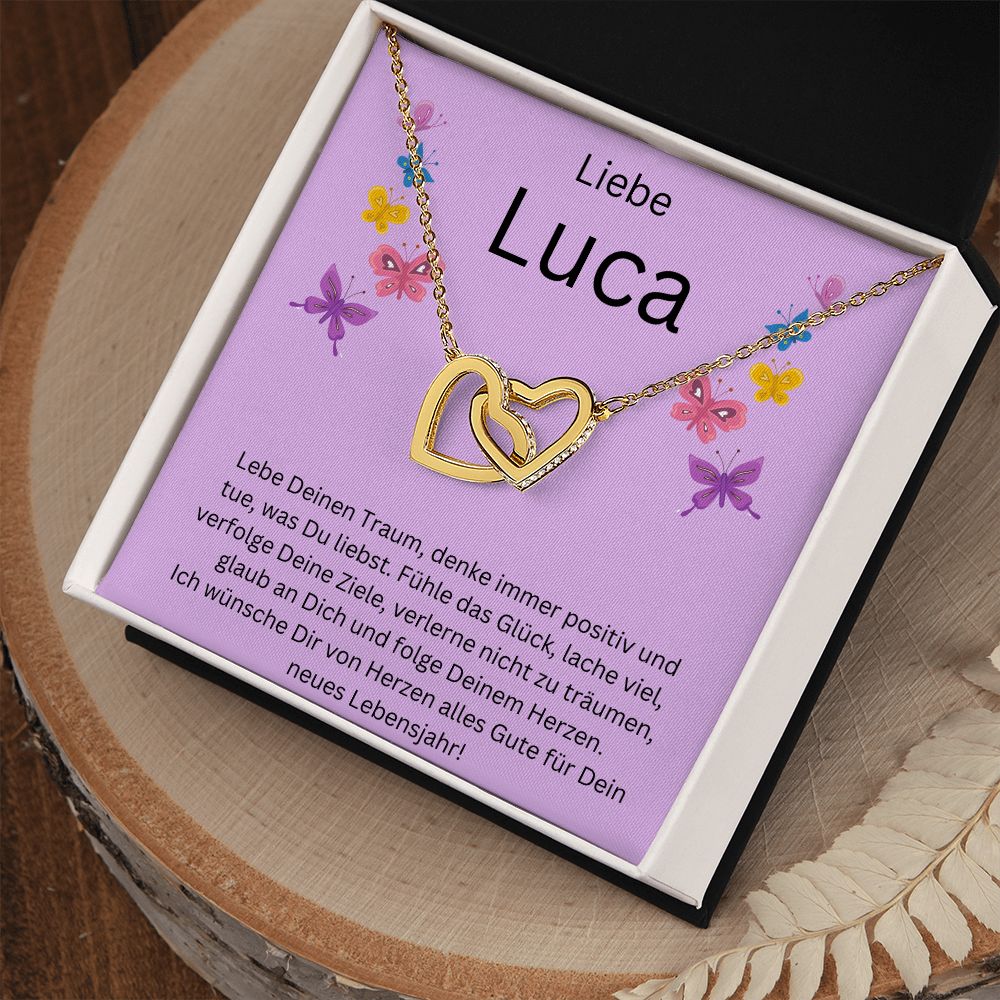Leben Deinen Traum - Interlocking Hearts Necklace