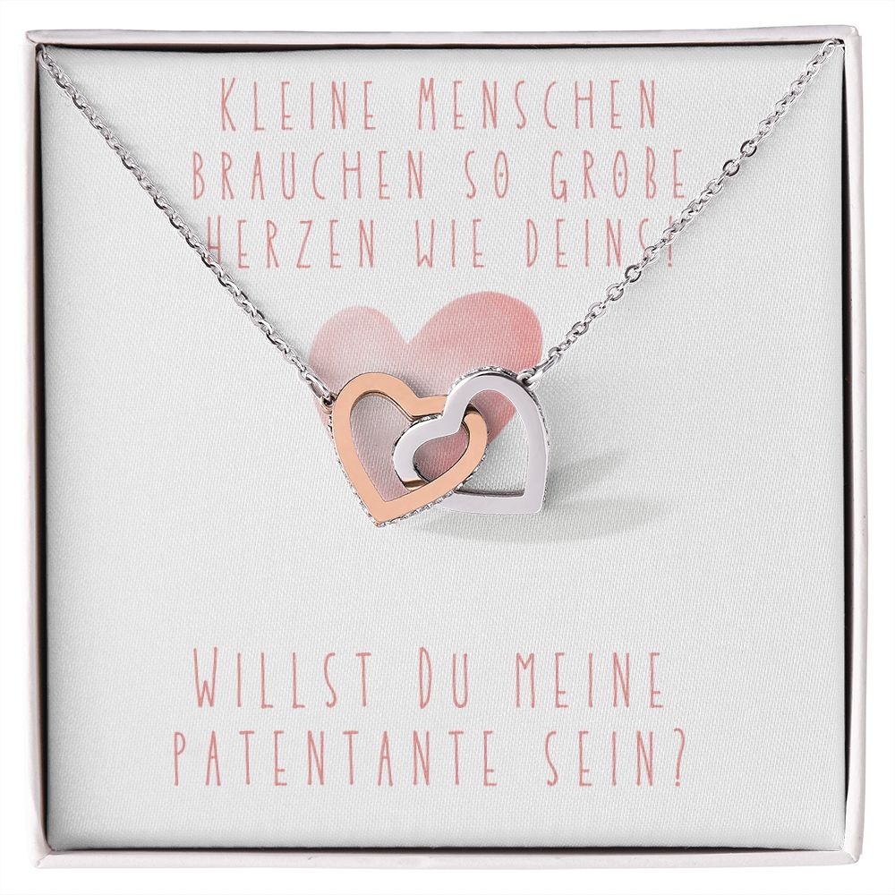 Willst Du Meine Patentante Sein? - Interlocking Hearts Necklace