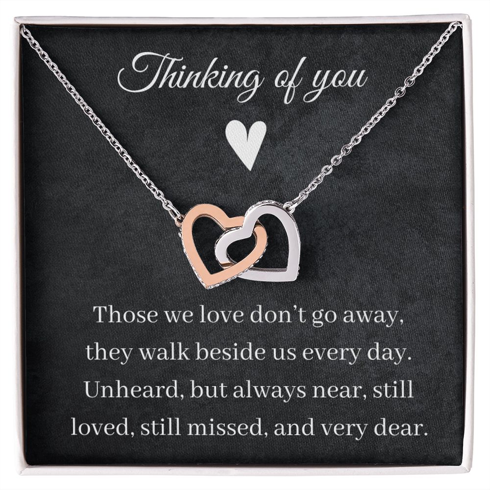 Thinking Of You - Interlocking Hearts Necklace