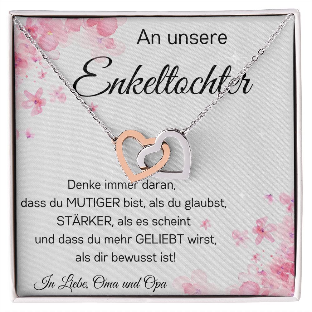 An Unsere Enkeltochter | Denke Immer Daran | Verlockende Herzenkette