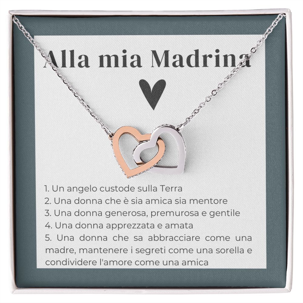 Alla Mia Madrina - Interlocking Hearts Necklace