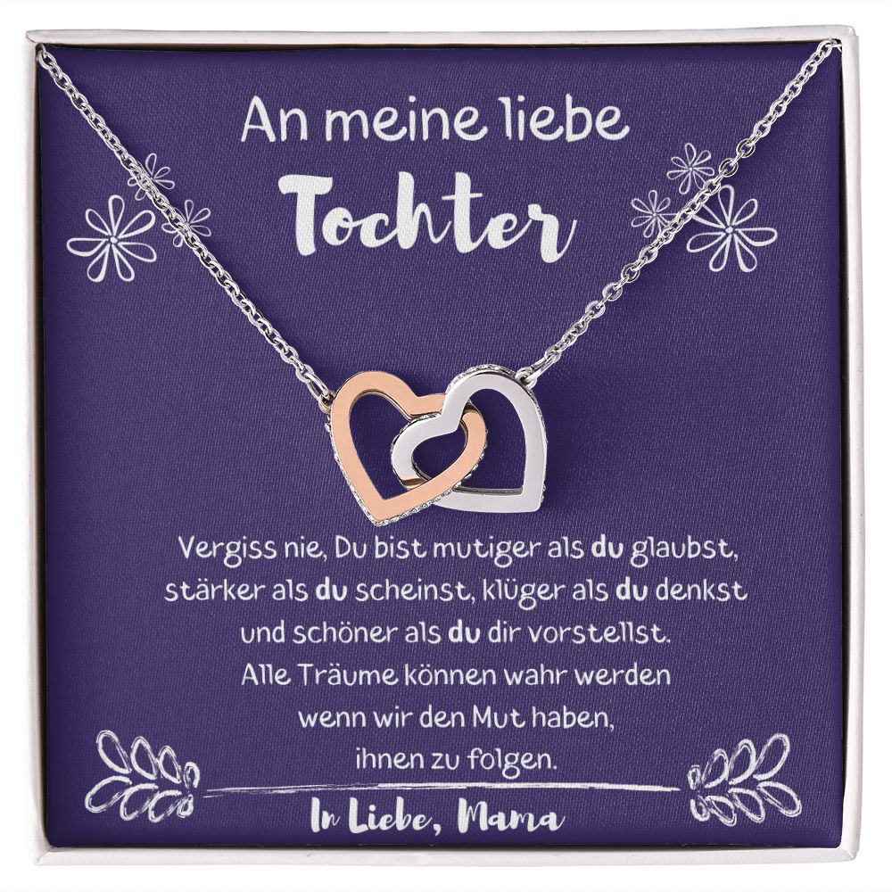 An Meine Liebe Tochter | Mutiger Als Du Glaubst | Halskette