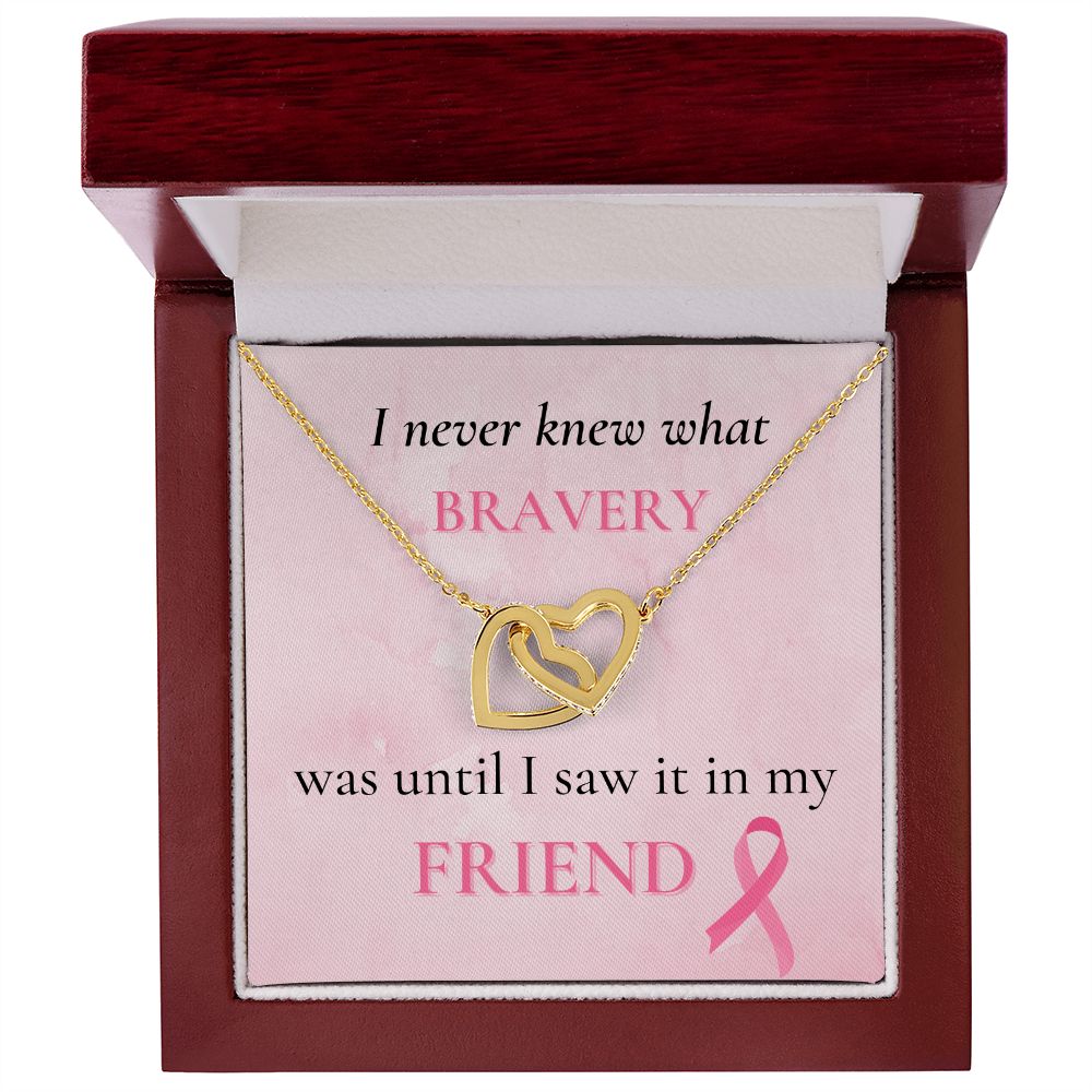 I Never Knew What Bravery Was - Interlocking Hearts Necklace