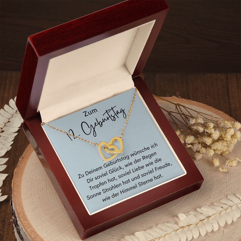 Zum Geburtstag - Interlocking Hearts Necklace