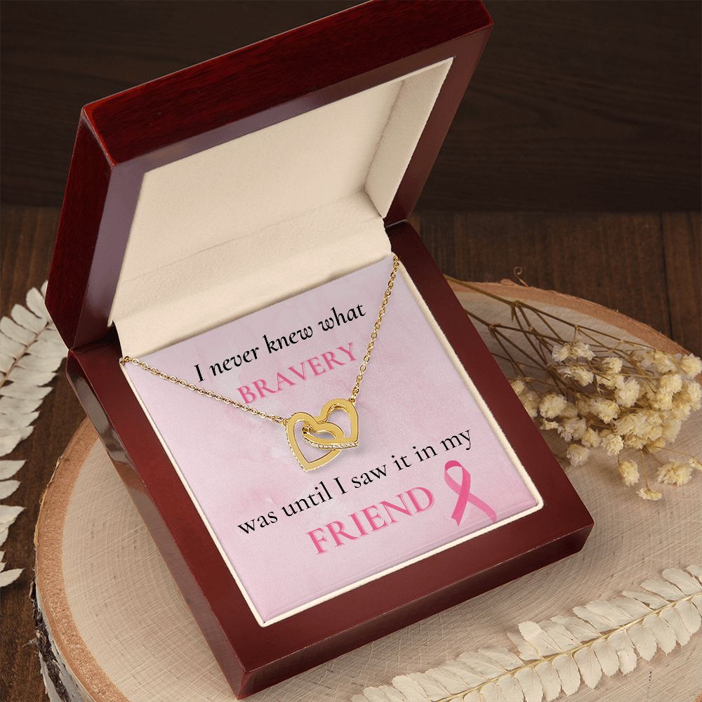 I Never Knew What Bravery Was - Interlocking Hearts Necklace