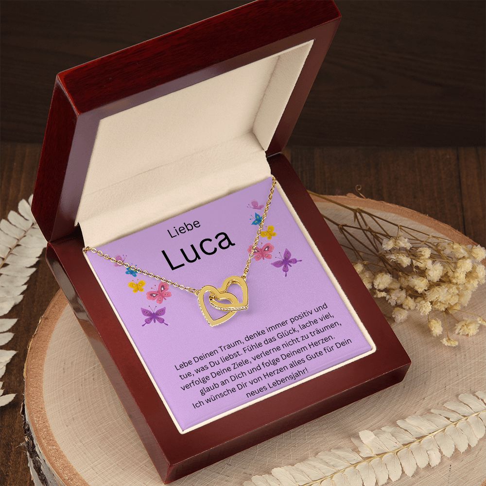 Leben Deinen Traum - Interlocking Hearts Necklace