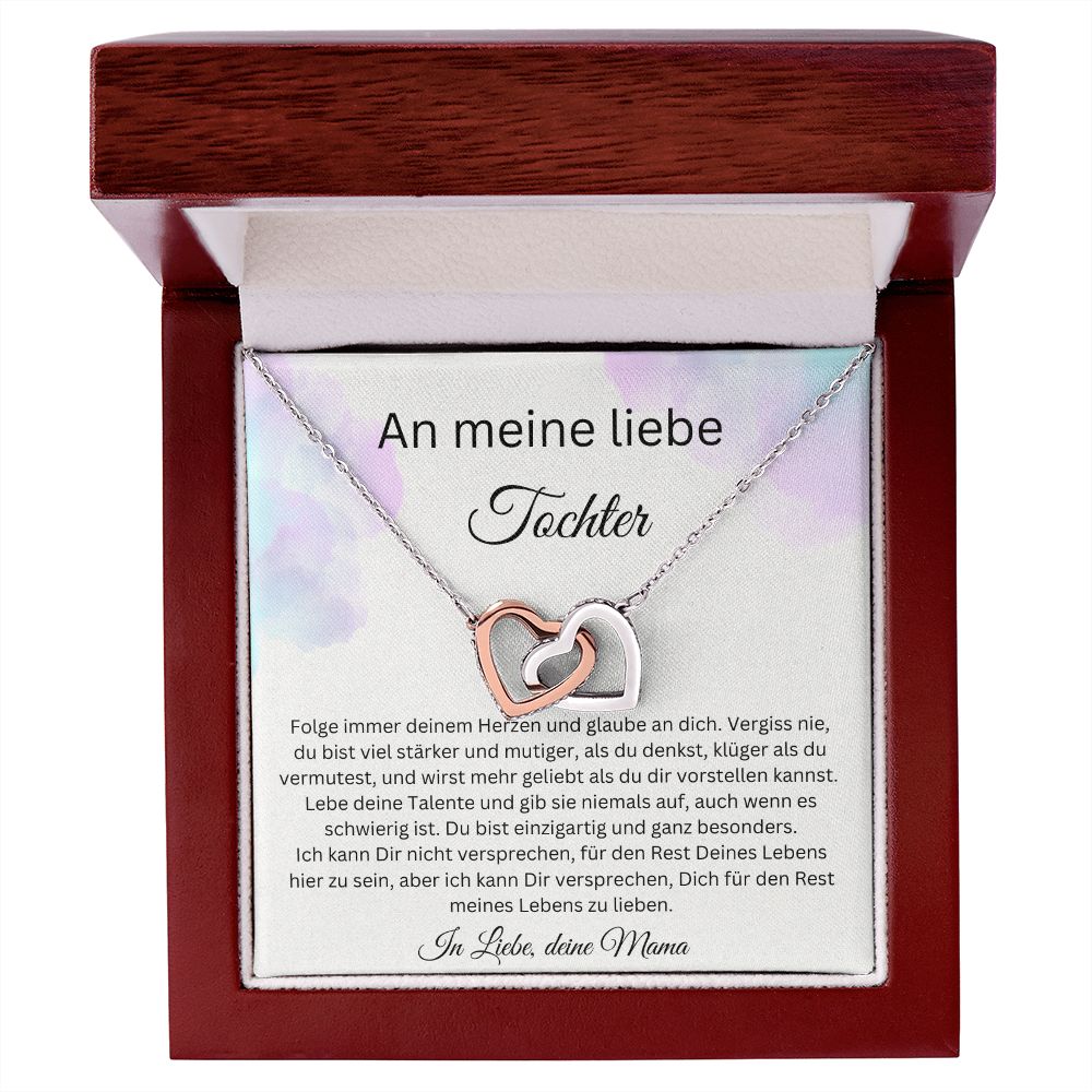 An Meine Liebe Tochter - Glaube An Dich - Verlockende Herzen Kette