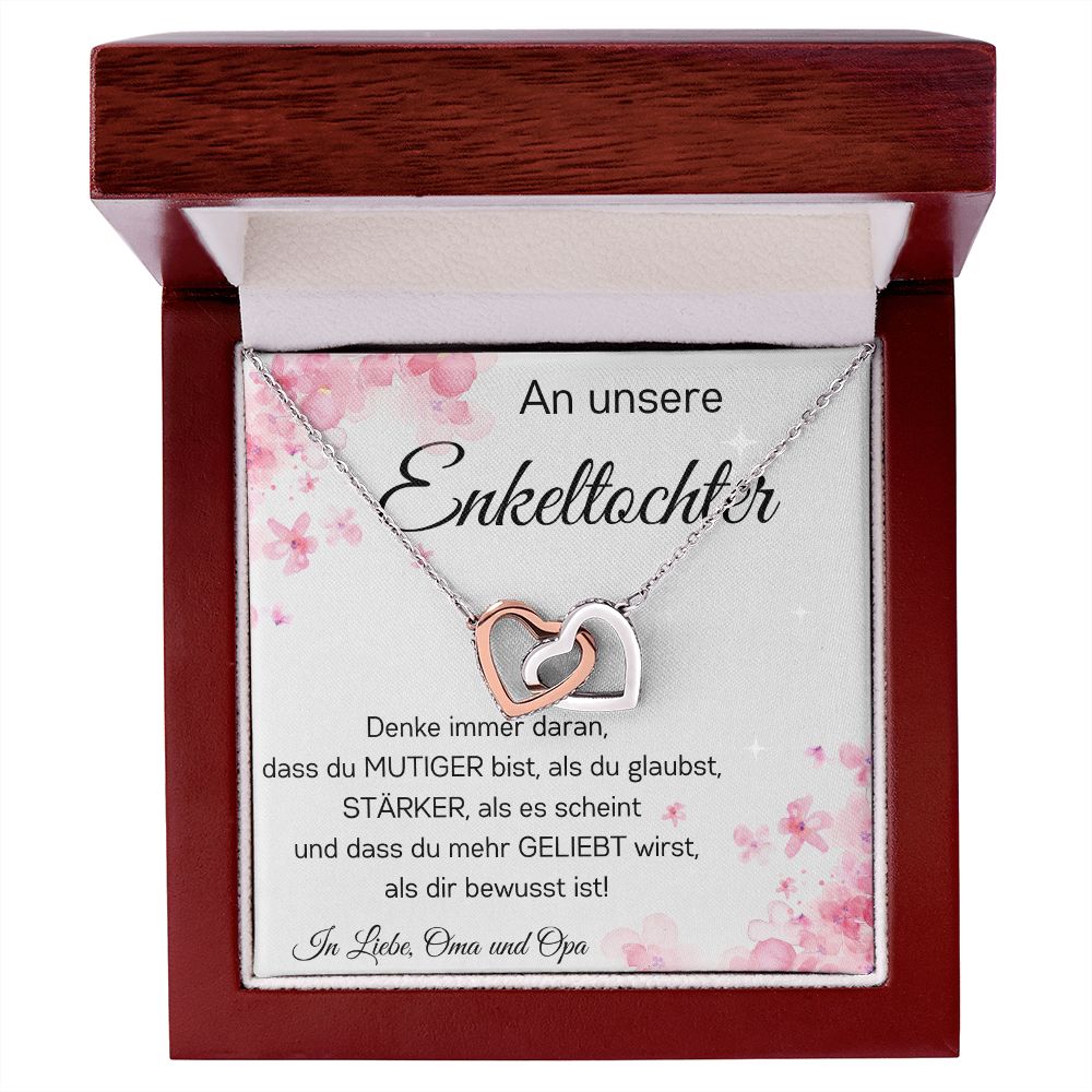 An Unsere Enkeltochter | Denke Immer Daran | Verlockende Herzenkette