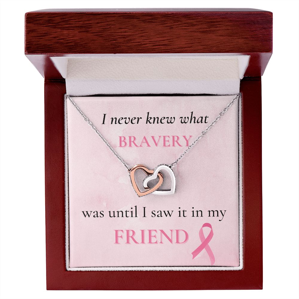 I Never Knew What Bravery Was - Interlocking Hearts Necklace