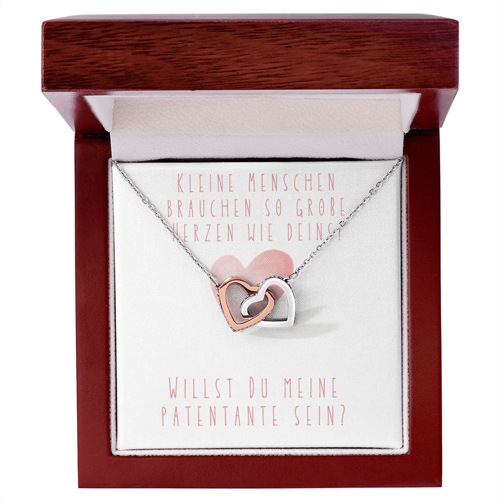Willst Du Meine Patentante Sein? - Interlocking Hearts Necklace