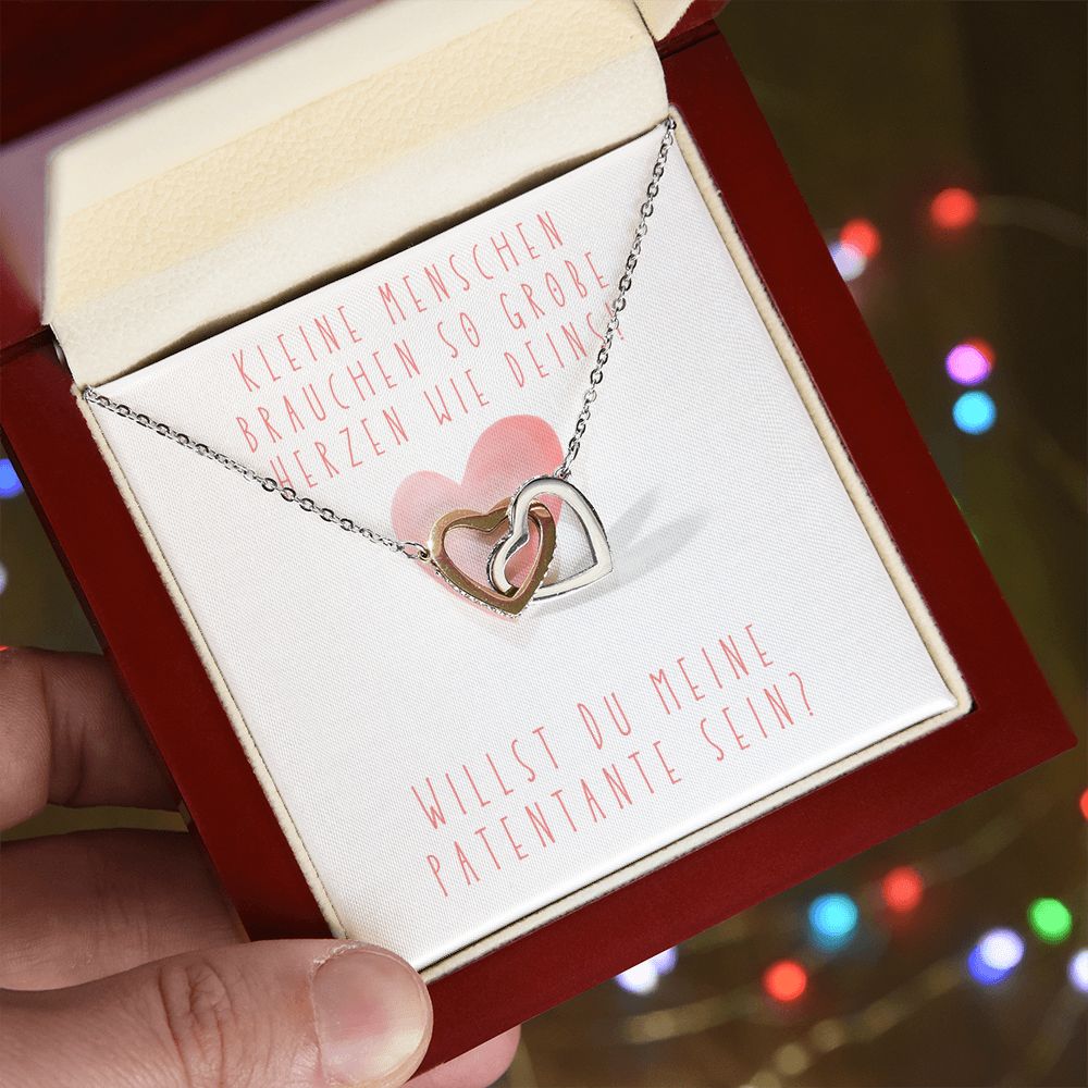 Willst Du Meine Patentante Sein? - Interlocking Hearts Necklace