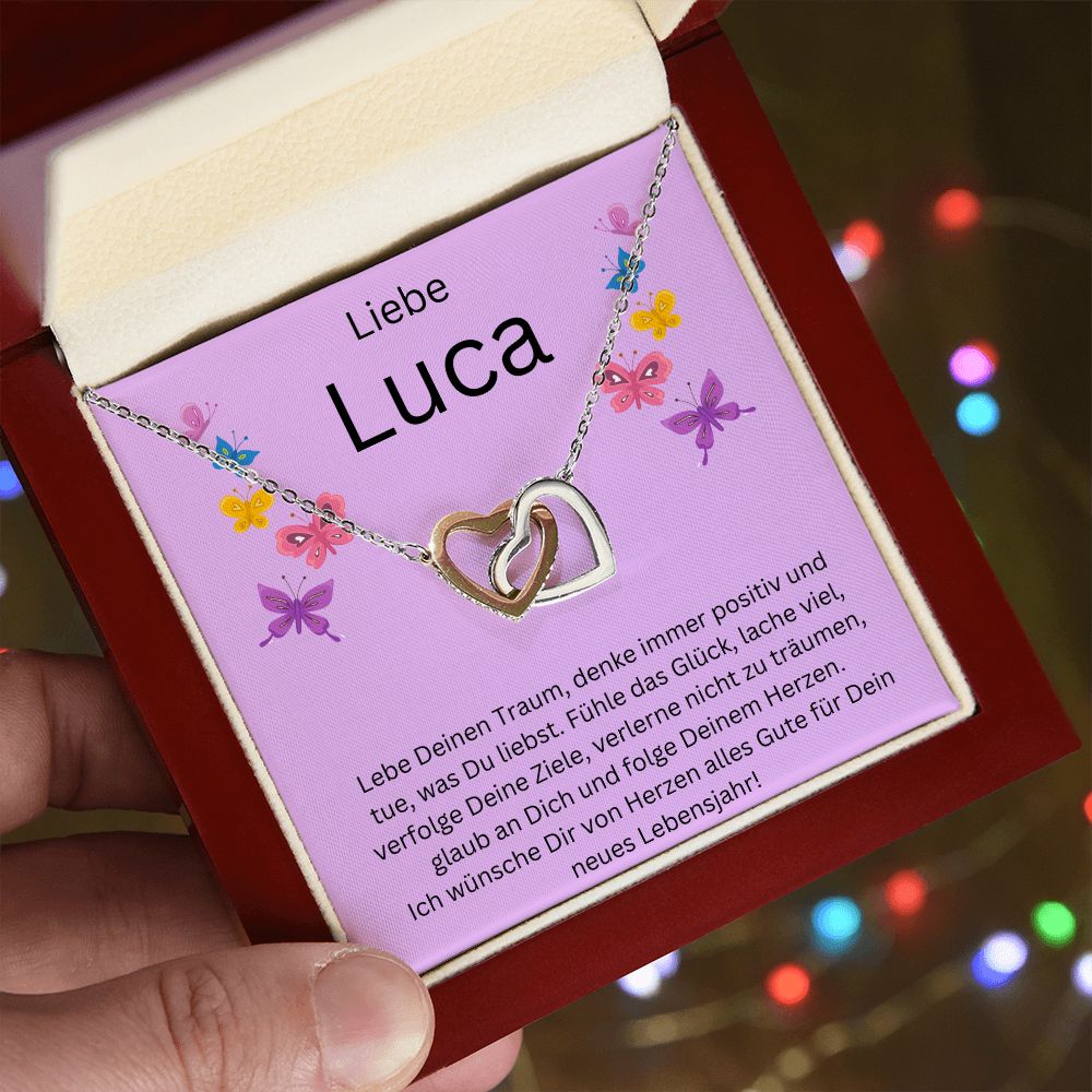 Leben Deinen Traum - Interlocking Hearts Necklace
