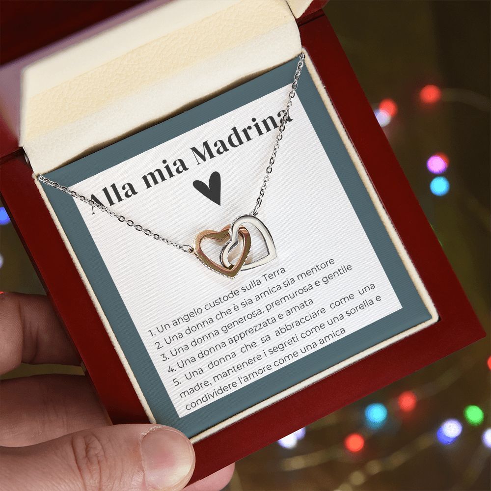 Alla Mia Madrina - Interlocking Hearts Necklace