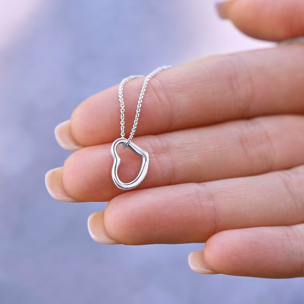 Mein Liebes Patenkind - Träume, Forsche Und Entdecke - Delicate Heart Necklace