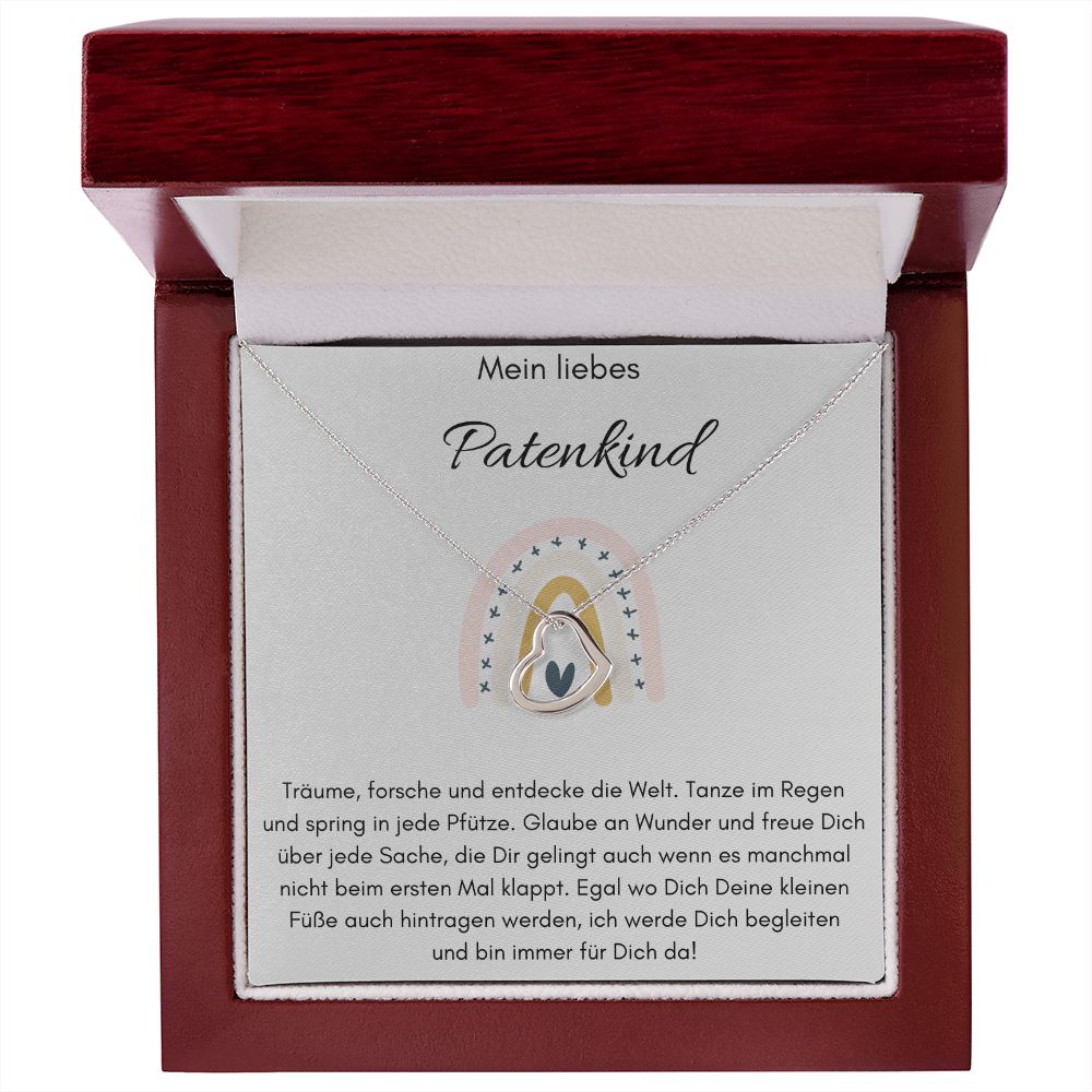 Mein Liebes Patenkind - Träume, Forsche Und Entdecke - Delicate Heart Necklace