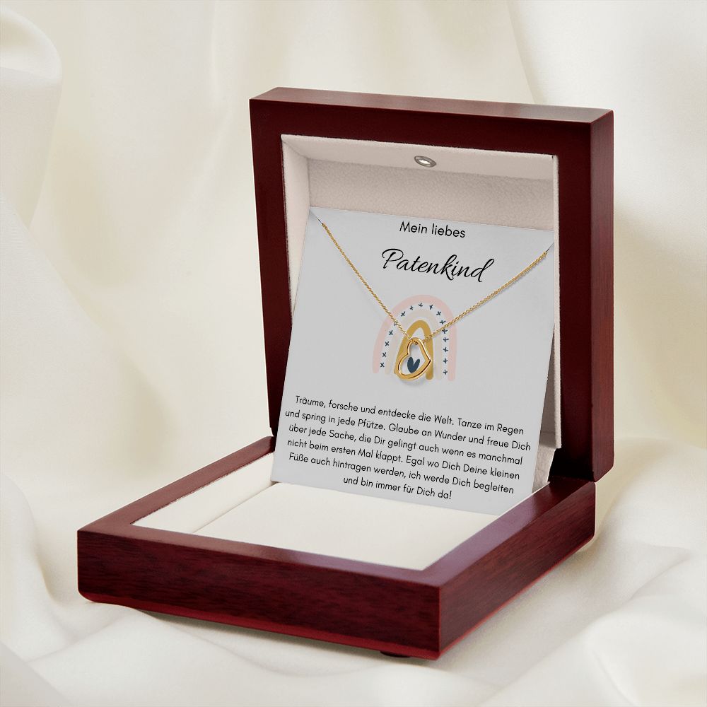 Mein Liebes Patenkind - Träume, Forsche Und Entdecke - Delicate Heart Necklace