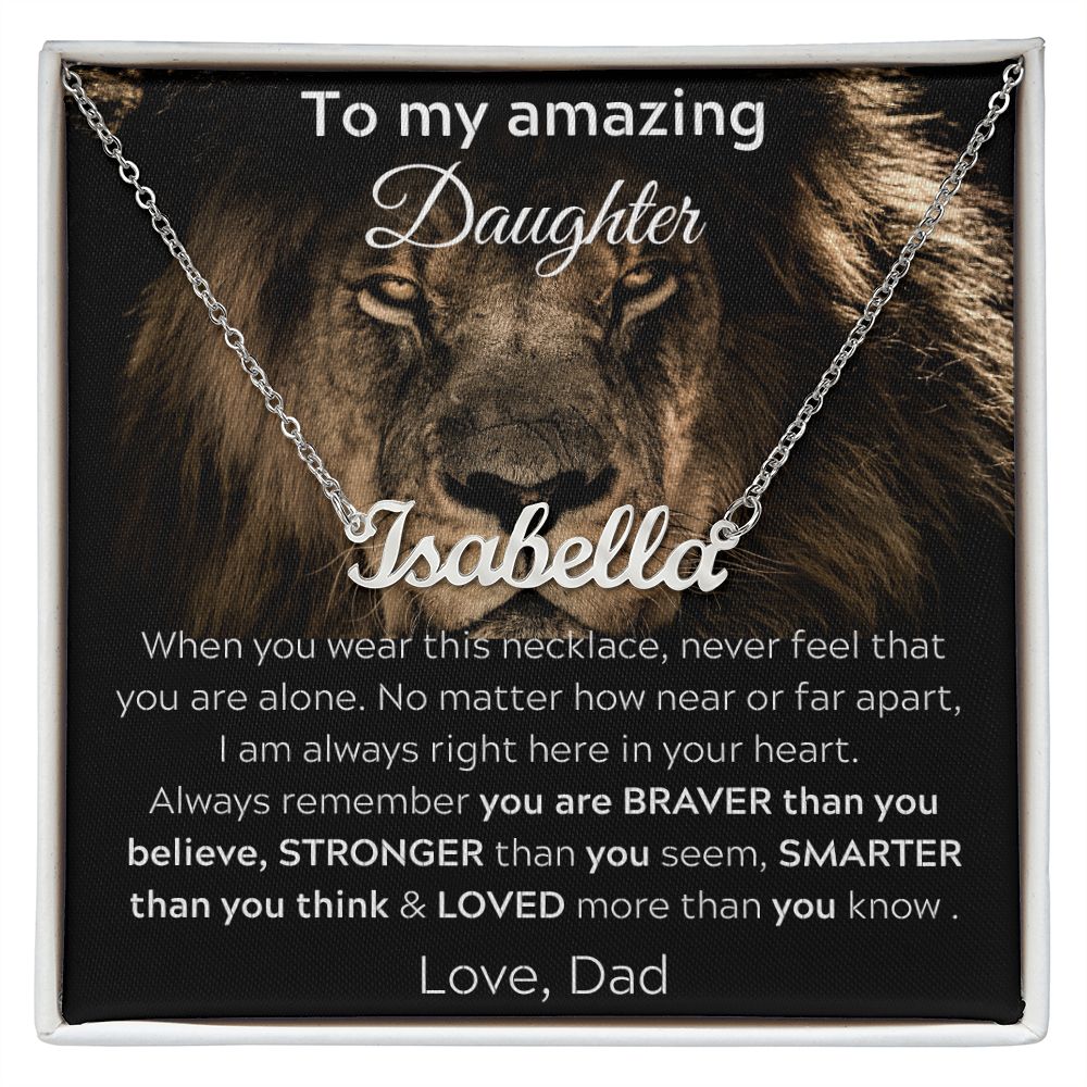 To My Amazing Daughter - When You Wear This Necklace