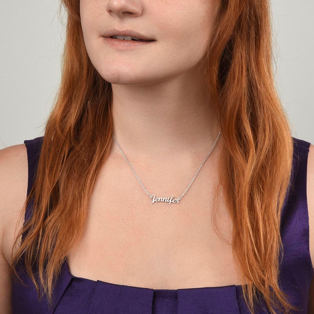 Happy 10th Birthday - Personalized Name Necklace