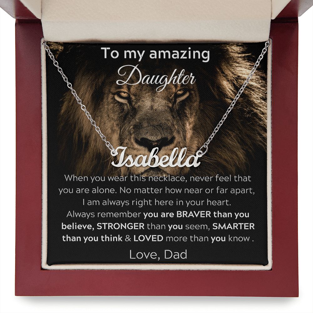 To My Amazing Daughter - When You Wear This Necklace
