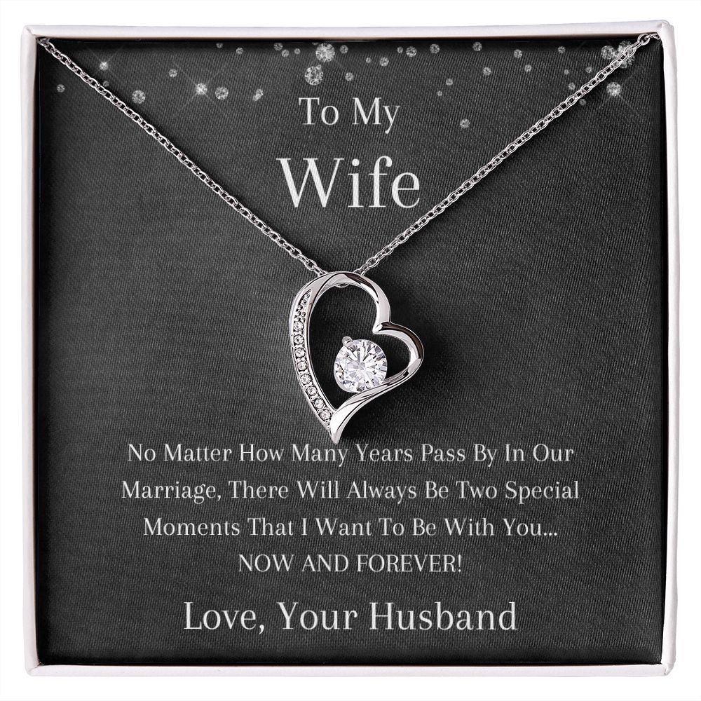 To My Wife - No Matter - Forever Love Necklace