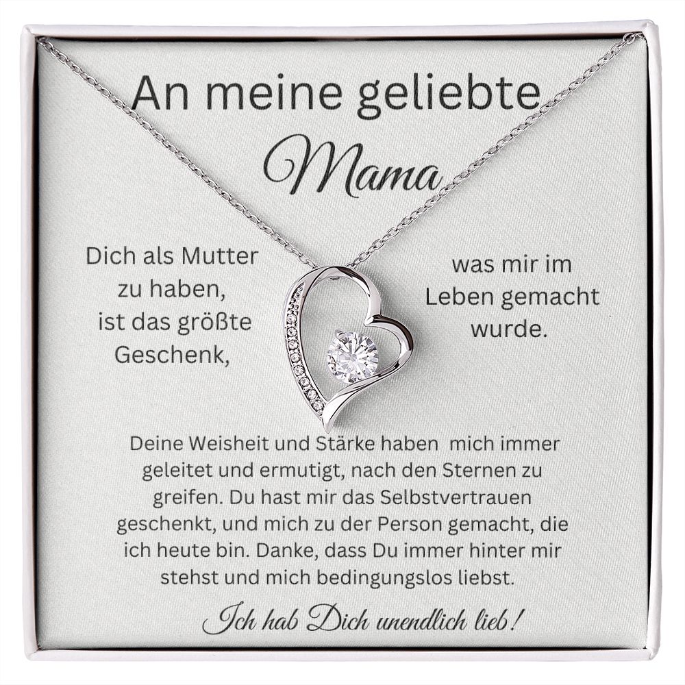 An Meine Geliebte Mama - Danke Das Du Immer Hinter Mir Stehst - Forever Love Necklace