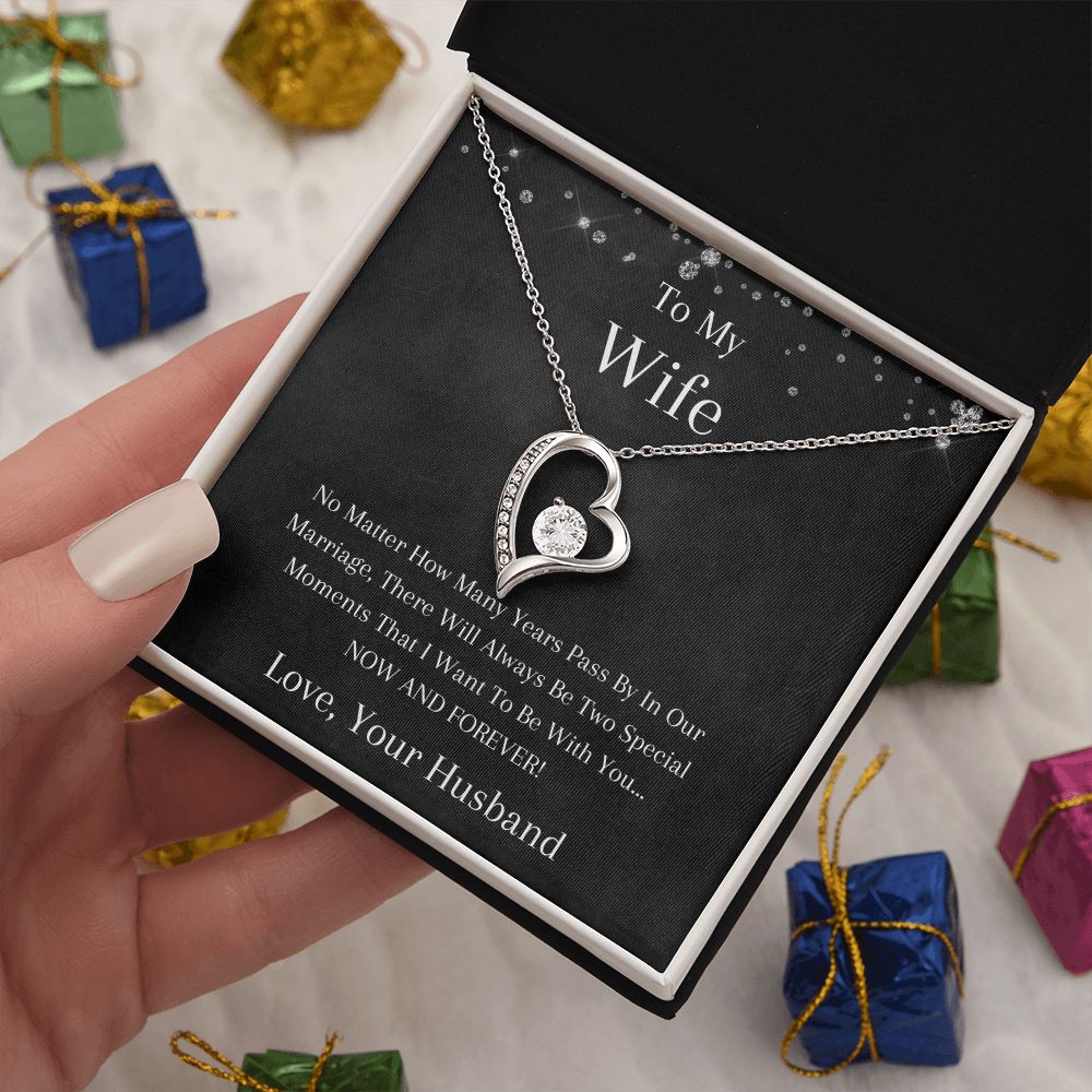 To My Wife - No Matter - Forever Love Necklace