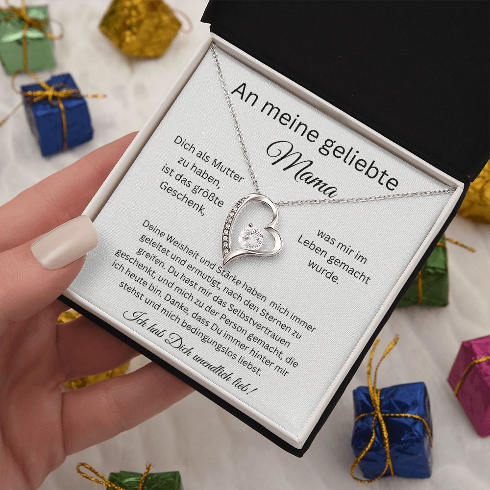 An Meine Geliebte Mama - Danke Das Du Immer Hinter Mir Stehst - Forever Love Necklace