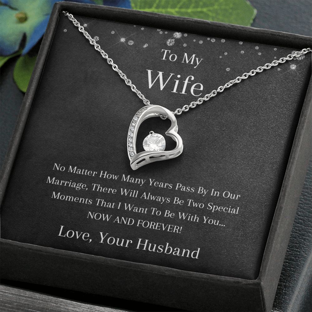 To My Wife - No Matter - Forever Love Necklace