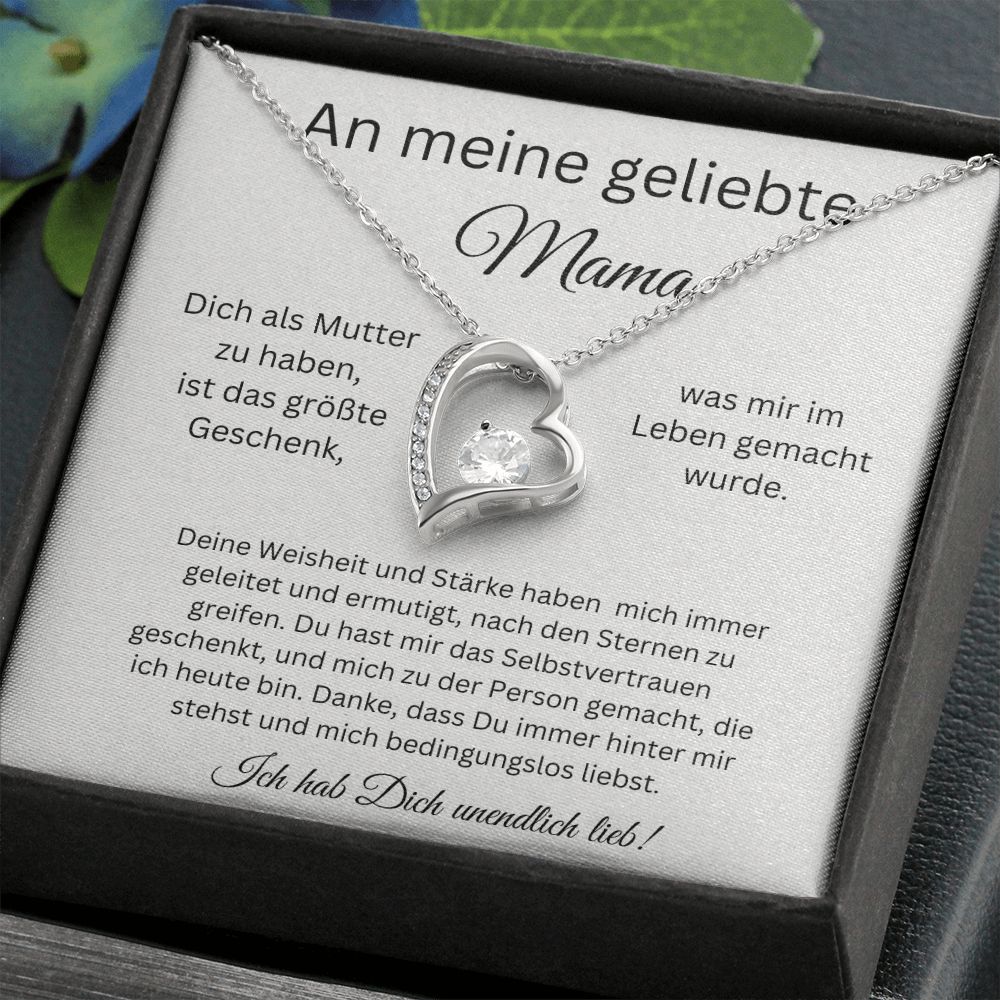 An Meine Geliebte Mama - Danke Das Du Immer Hinter Mir Stehst - Forever Love Necklace