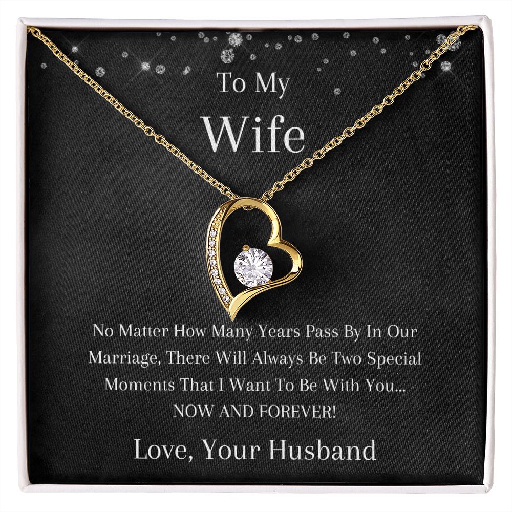 To My Wife - No Matter - Forever Love Necklace