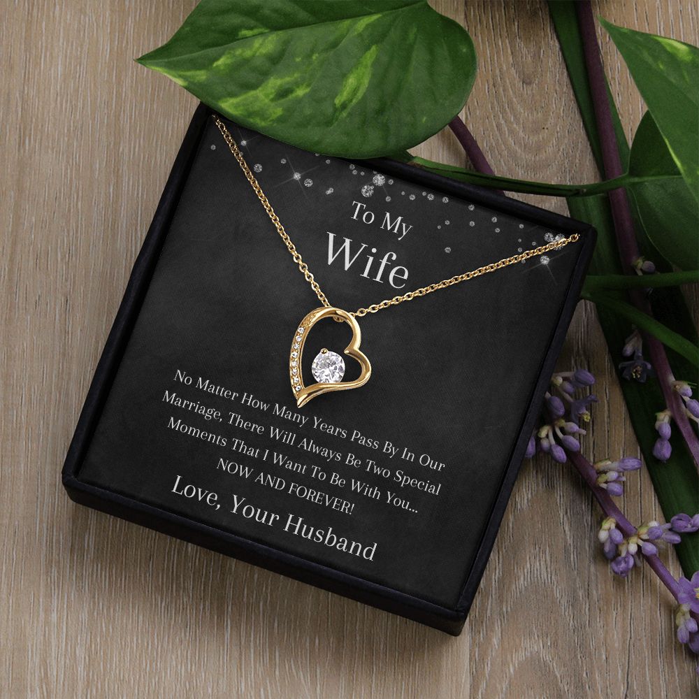 To My Wife - No Matter - Forever Love Necklace