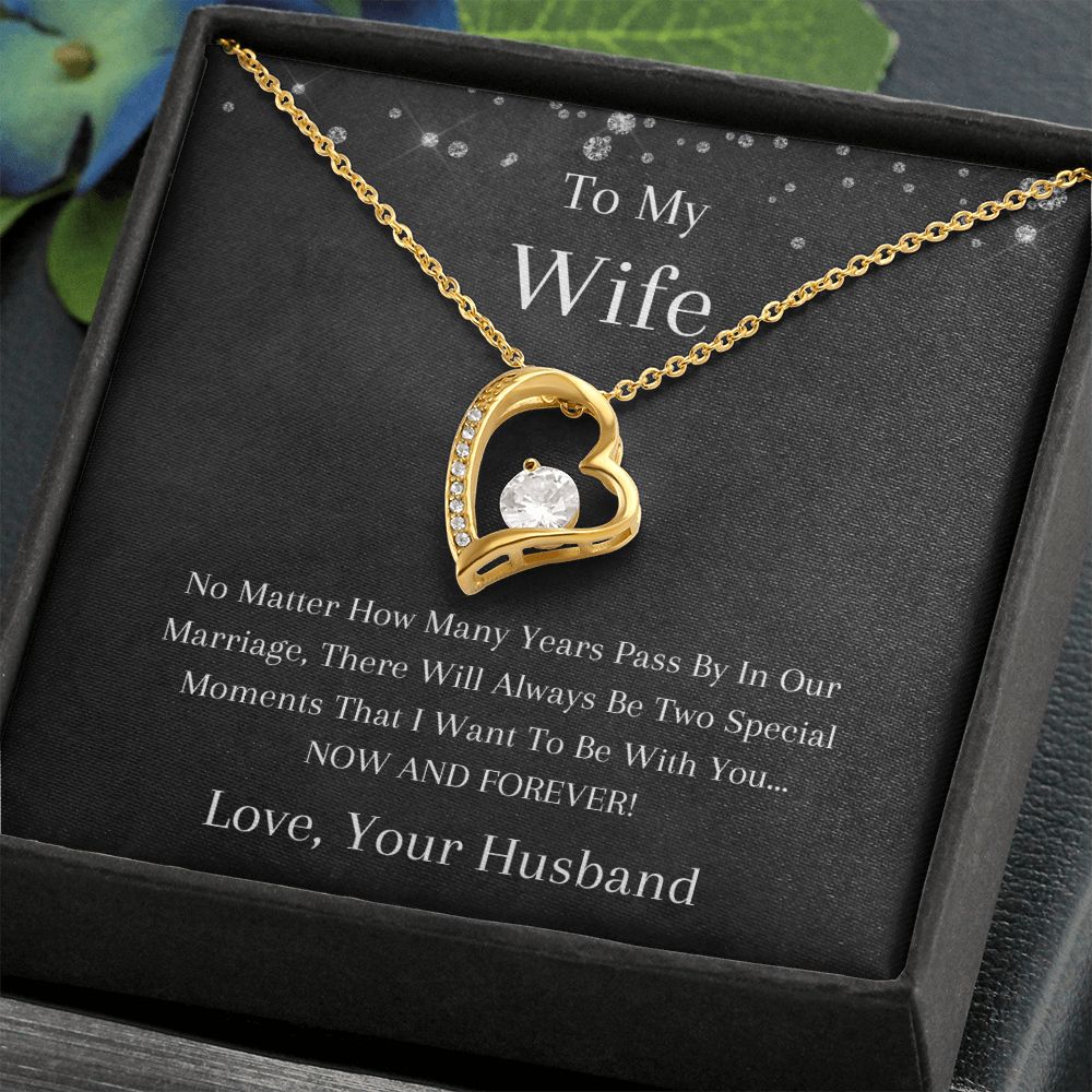 To My Wife - No Matter - Forever Love Necklace
