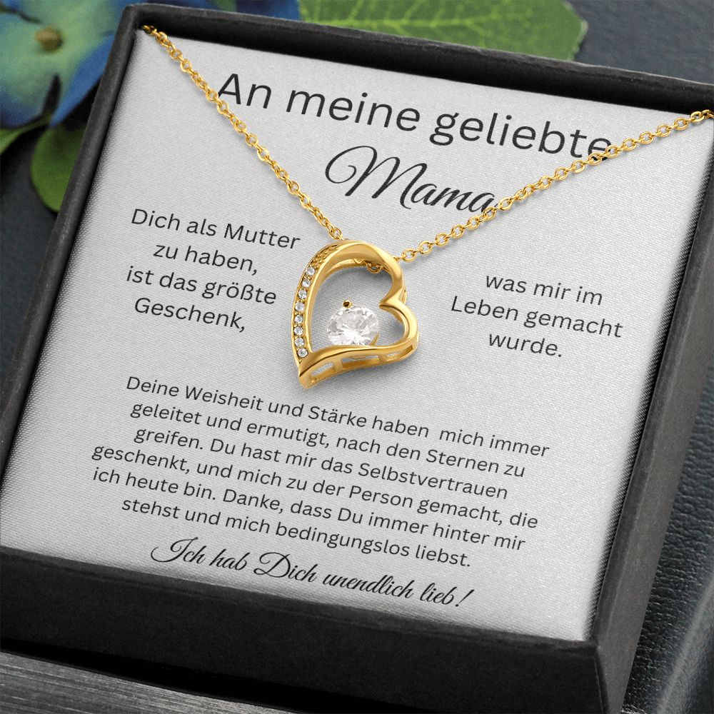 An Meine Geliebte Mama - Danke Das Du Immer Hinter Mir Stehst - Forever Love Necklace