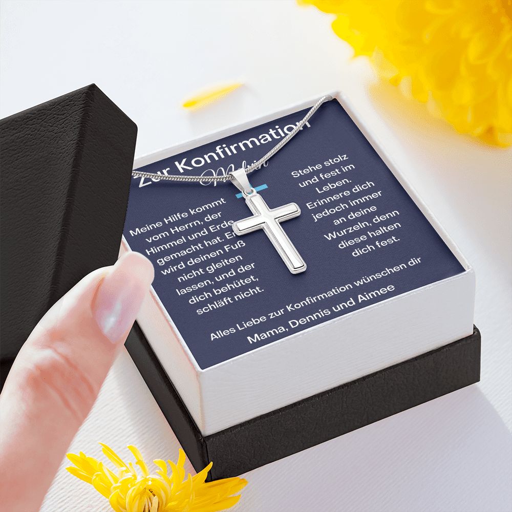 Zur Konfirmation Stainless Cross