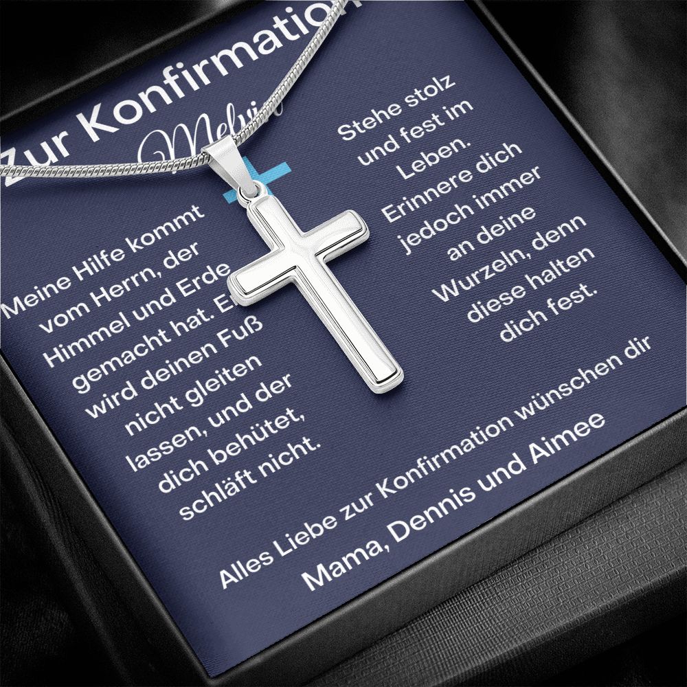 Zur Konfirmation Stainless Cross
