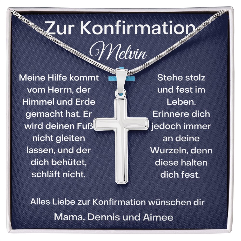 Zur Konfirmation Stainless Cross
