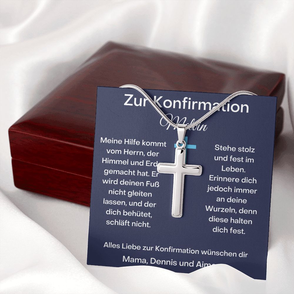 Zur Konfirmation Stainless Cross