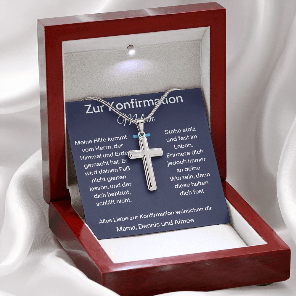 Zur Konfirmation Stainless Cross