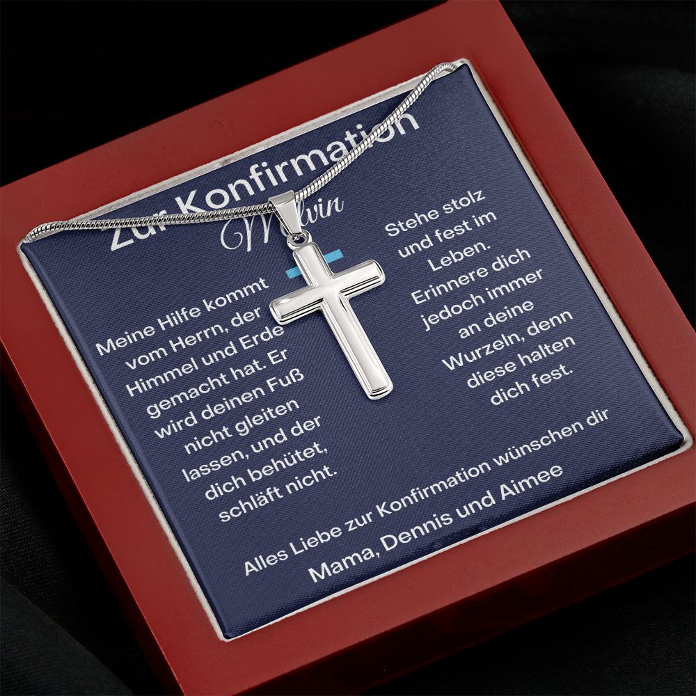 Zur Konfirmation Stainless Cross