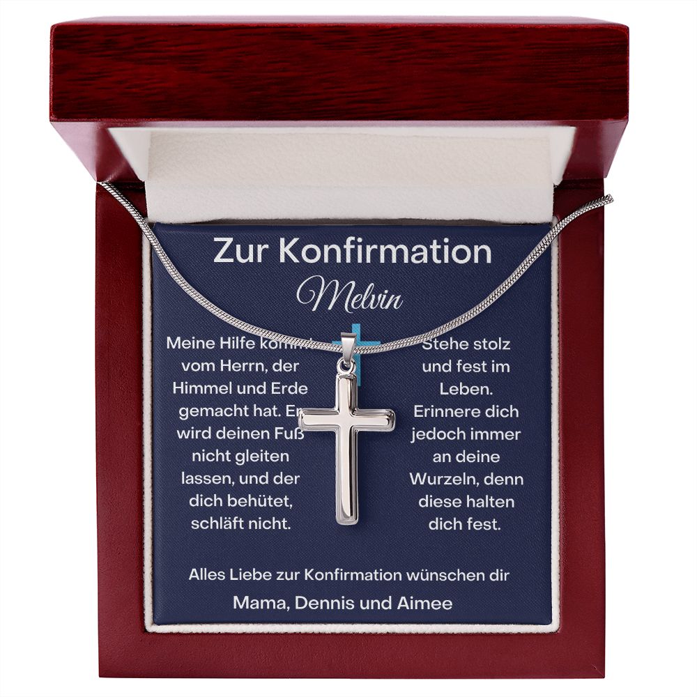 Zur Konfirmation Stainless Cross